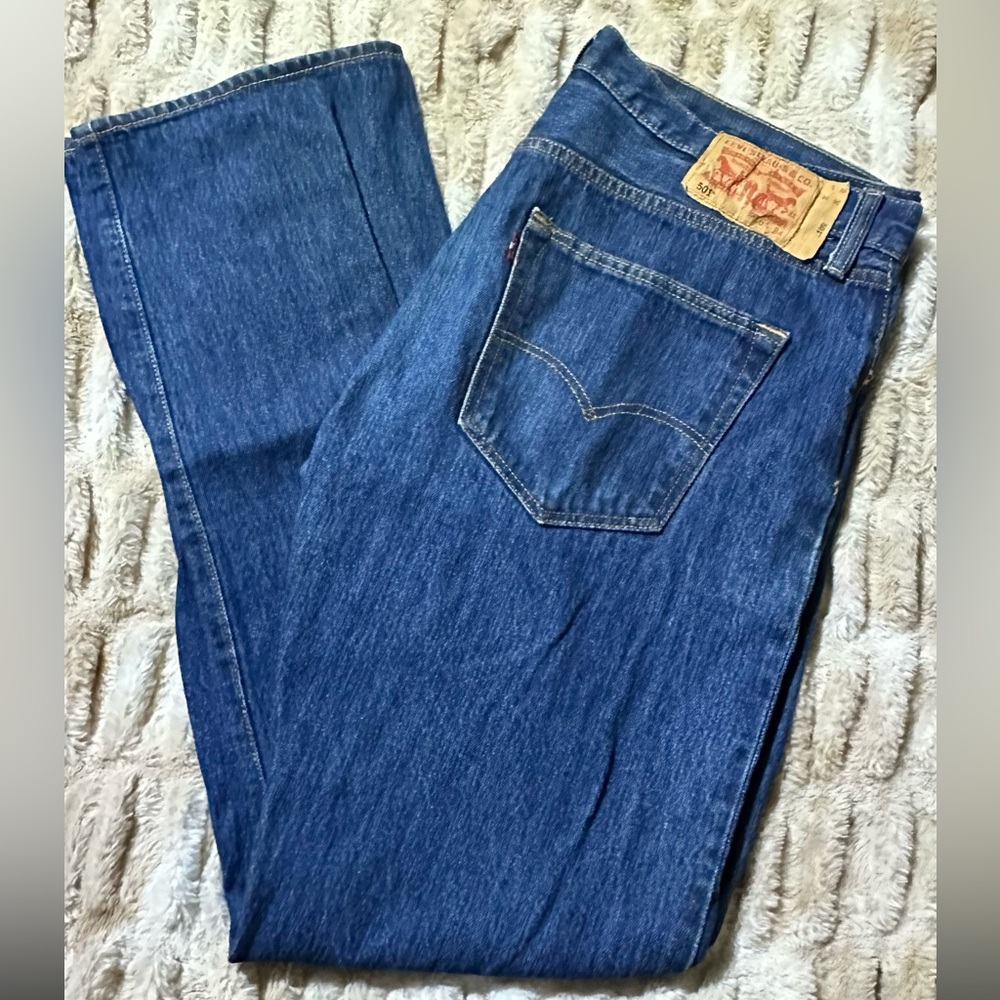 LEVI'S Vintage Original 501 Straight Leg Button Fly Jeans - W36 L34